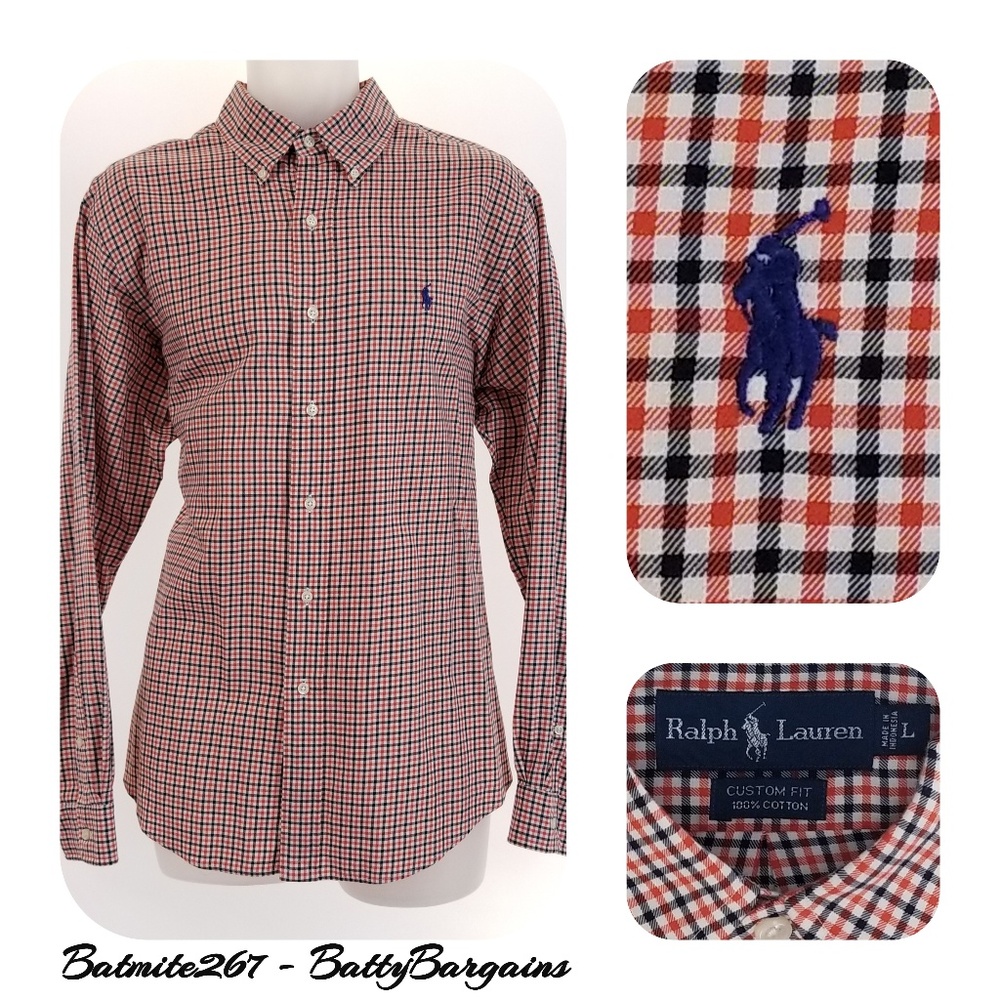"SOLD ONLINE" POLO Purple PONY Ralph Lauren Plaid - Picture 1 of 7